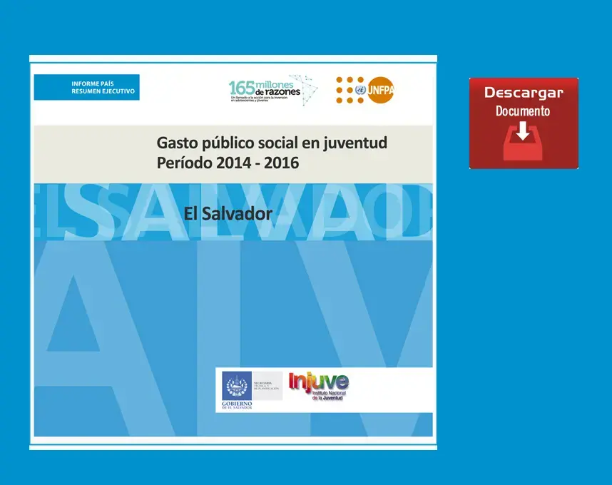 Gasto público social en juventud Período 2014-2016 (Resumen Ejecutivo)