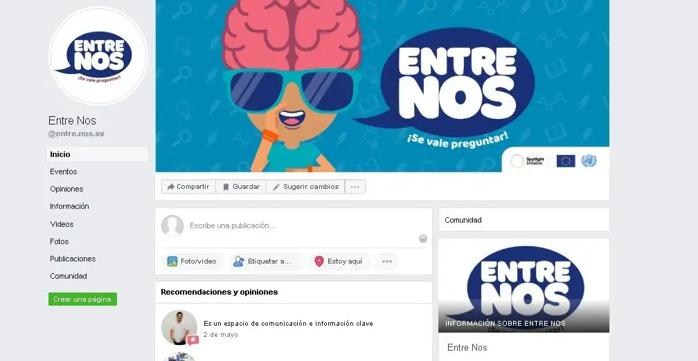 Entre Nos (Between us): New online tool for teenagers and young people