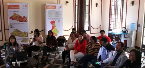 Mapa de embarazos en niñas y adolescentes en El Salvador a Grupo Parlamentario de Jóvenes