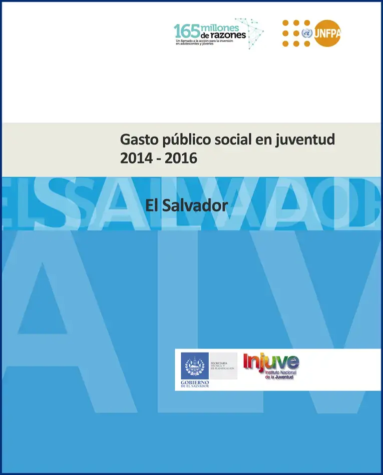 Gasto público social en juventud 2014 - 2016 / El Salvador