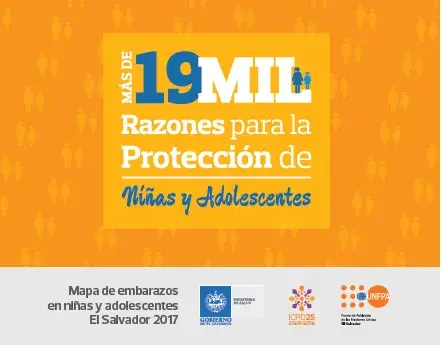 Mapa de embarazos en niñas y adolescentes en El Salvador 2017 