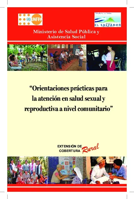 Orientaciones prácticas para la atención en salud sexual y reproductiva a nivel comunitario