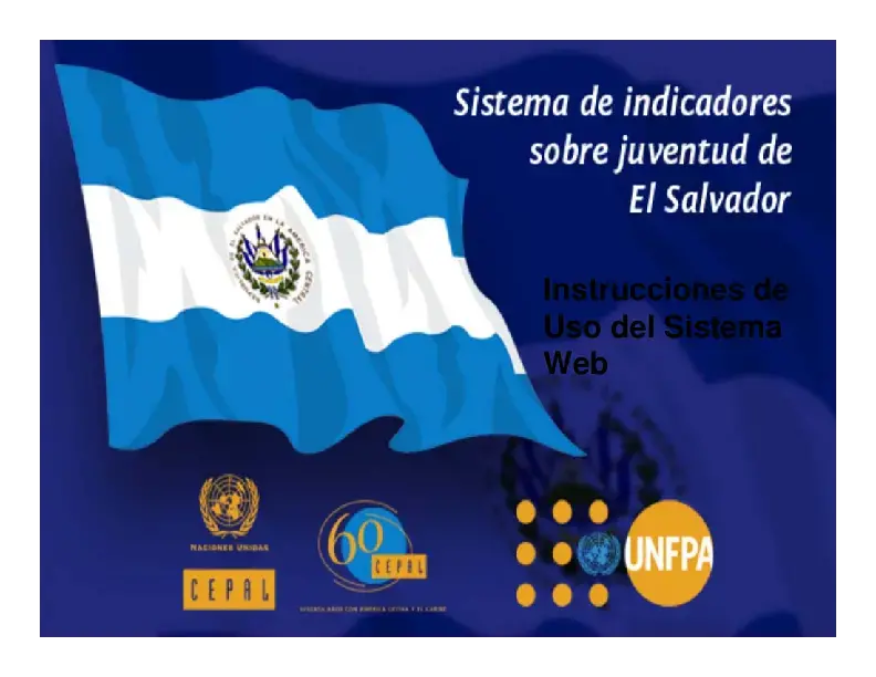 Instrucciones de uso de Indicadores de Juventud de El Salvador