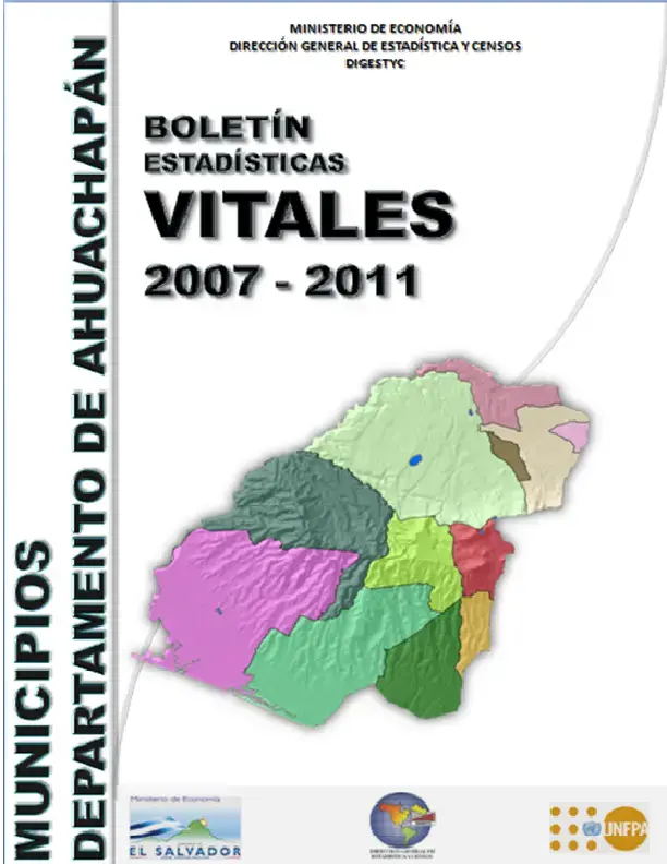 Boletín estadísticas vitales 2007-2011 departamento de Ahuachapán